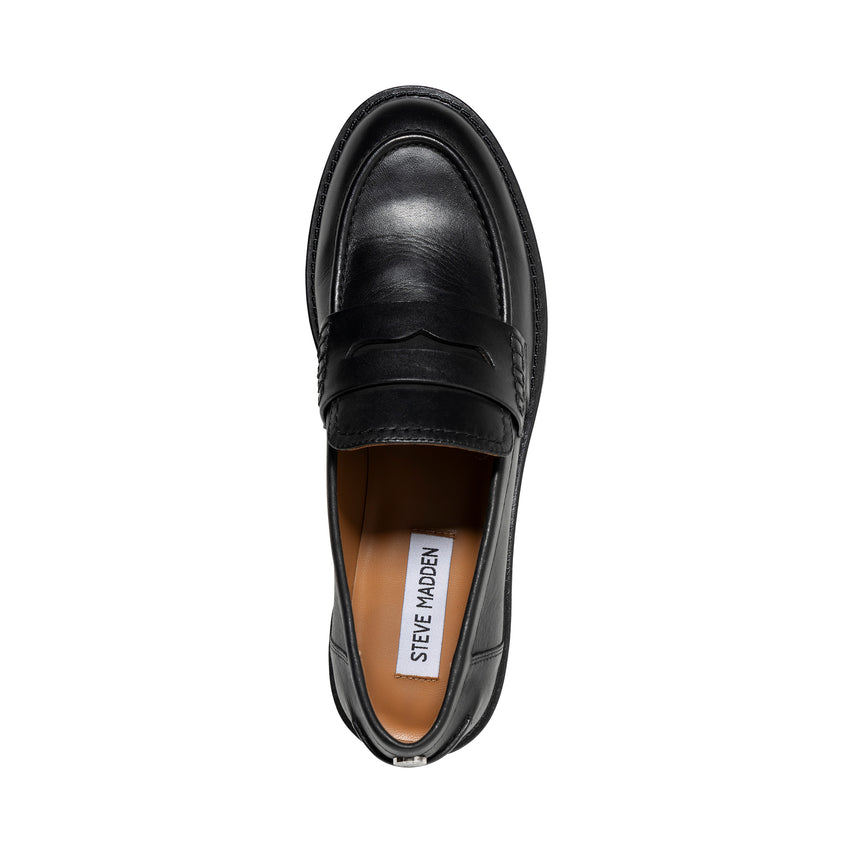 Jeann Flat Shoe BLACK LEATHER
