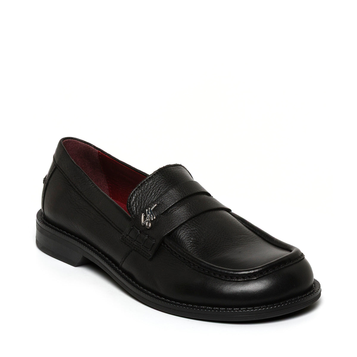 Iggy Flat Shoe BLACK/BURGUNDY - view 2