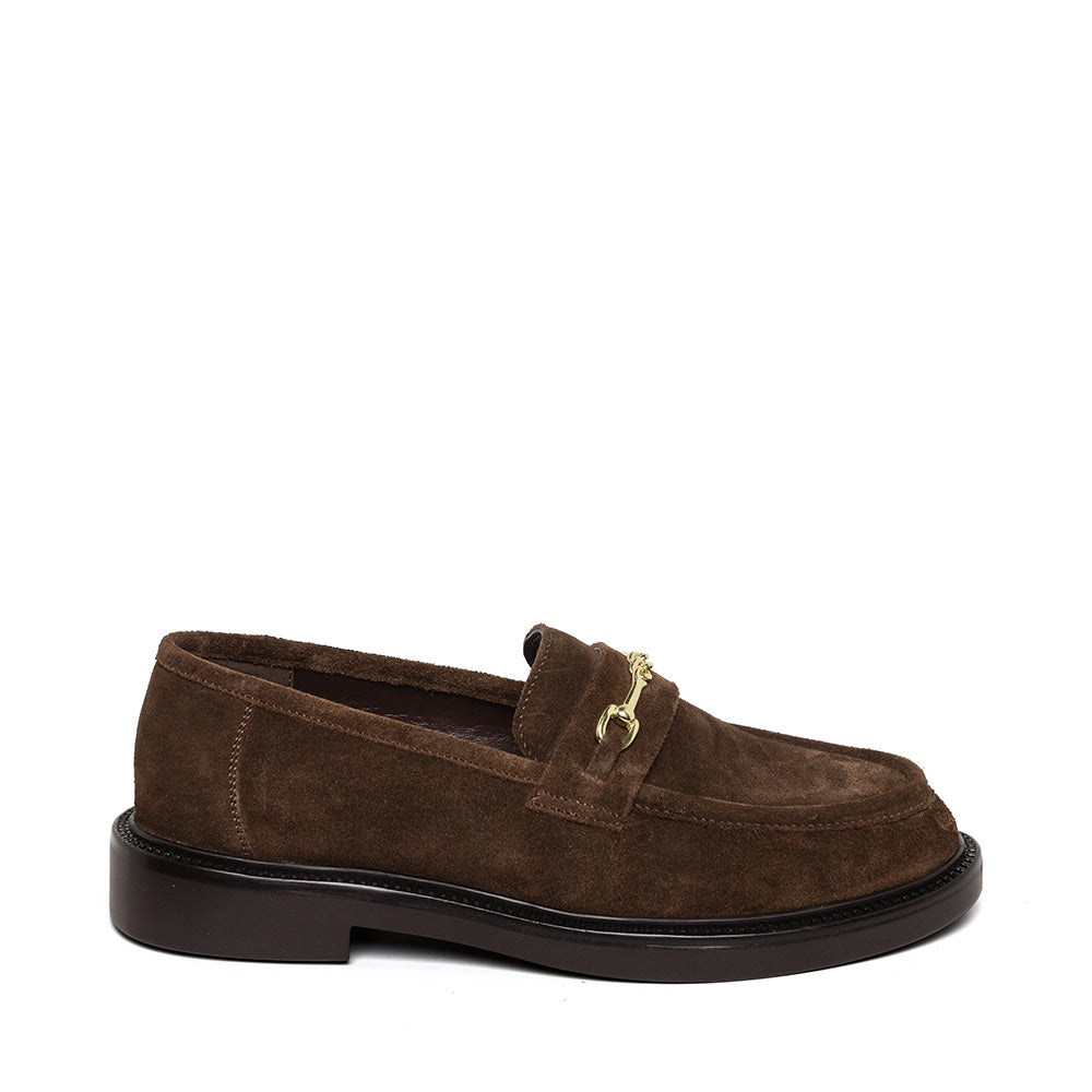 Huddles Flat Shoe BROWN SUED