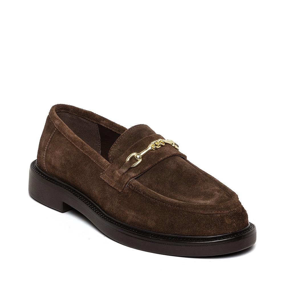 Huddles Flat Shoe BROWN SUED