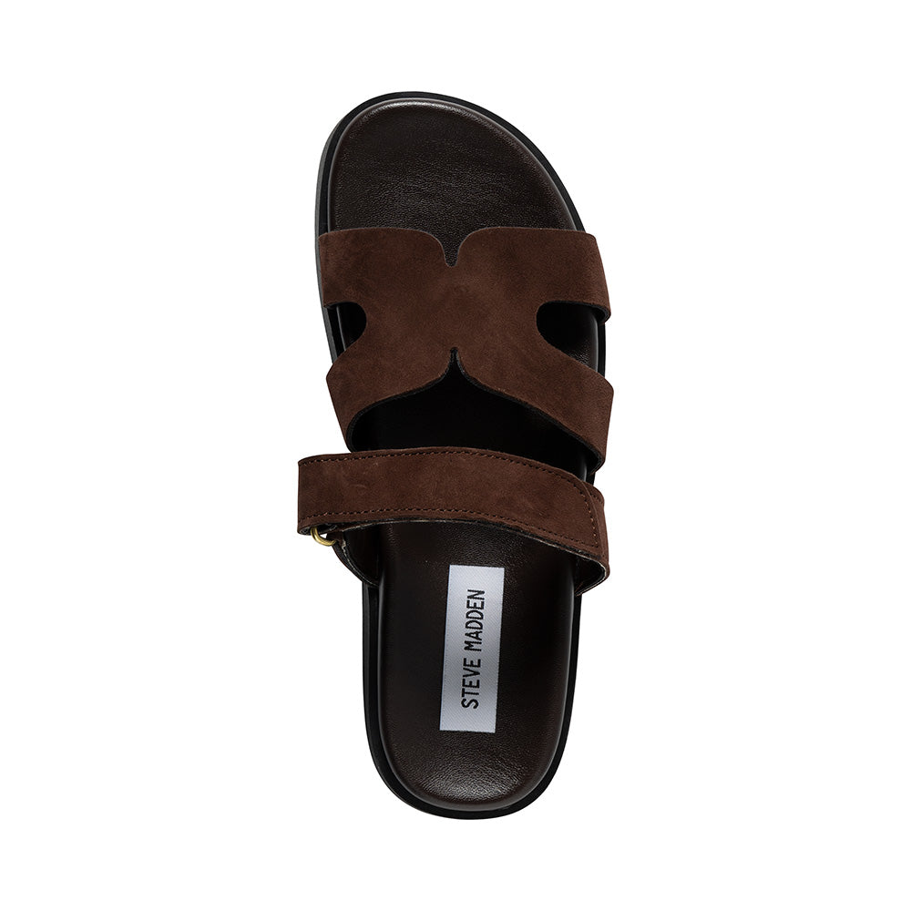 Missile-E Sandal DRK BRN SUEDE