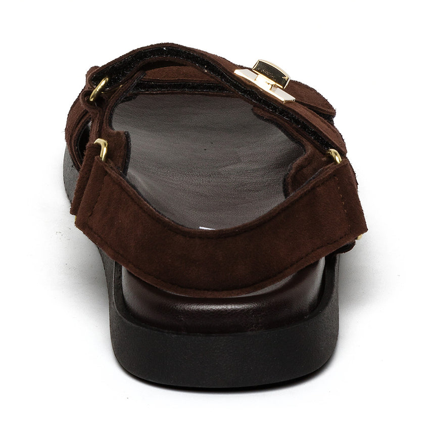 Mona-E Sandal DK BROWN SUEDE