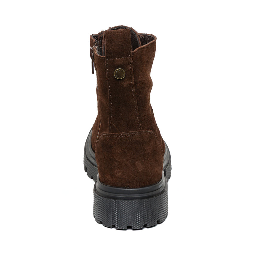 Rilana Bootie DK BROWN SUEDE