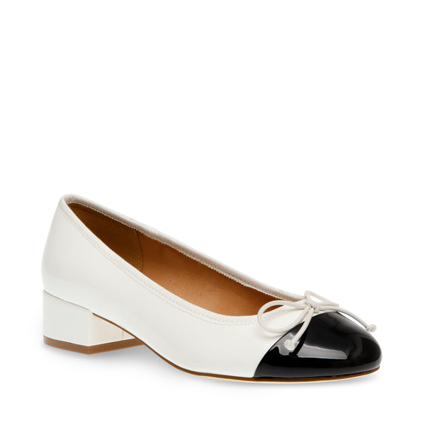 Cherish-C Ballerina COCONUT MILK/BLACK PATENT