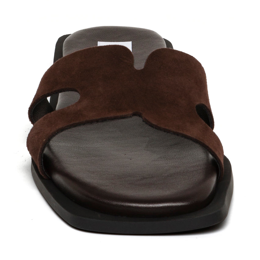 Sofia Slide DRK BRN SUEDE