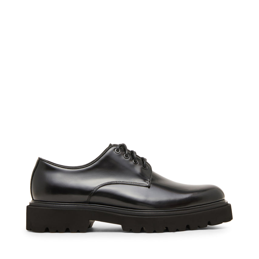 Motala Flat Shoe BLACK LEATHER