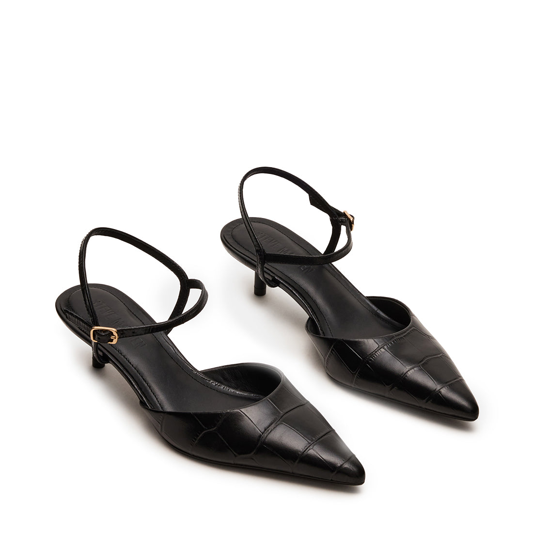 Adelaide Pump BLACK CROCO