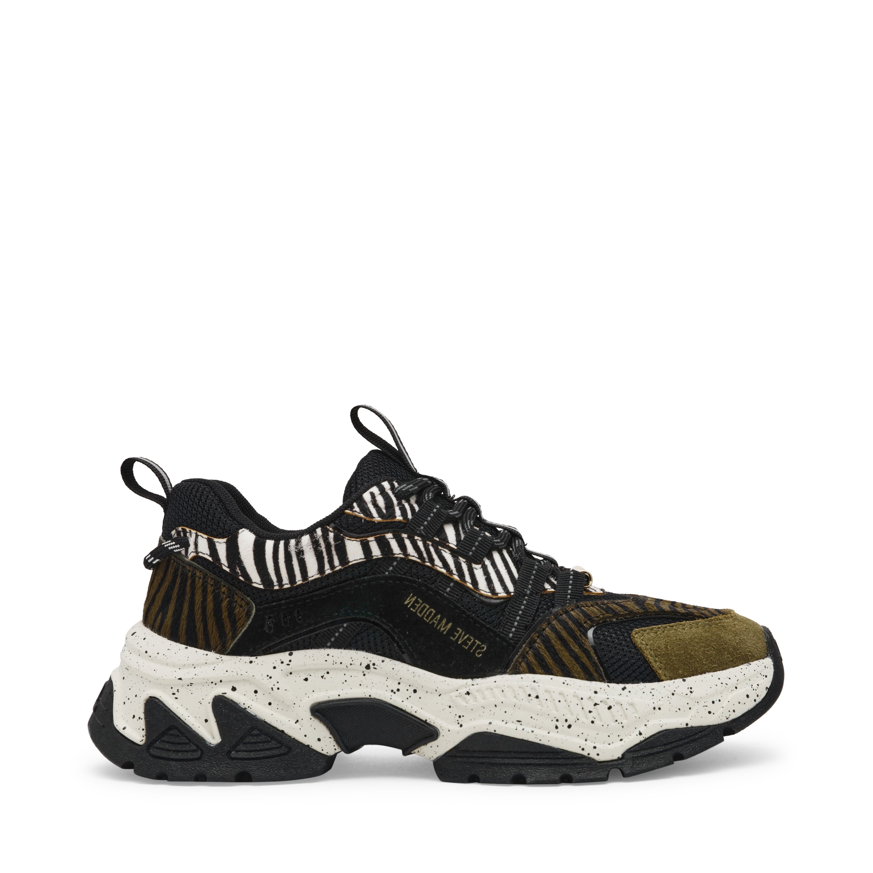 Animates-LE Sneaker OLV ZEBRA