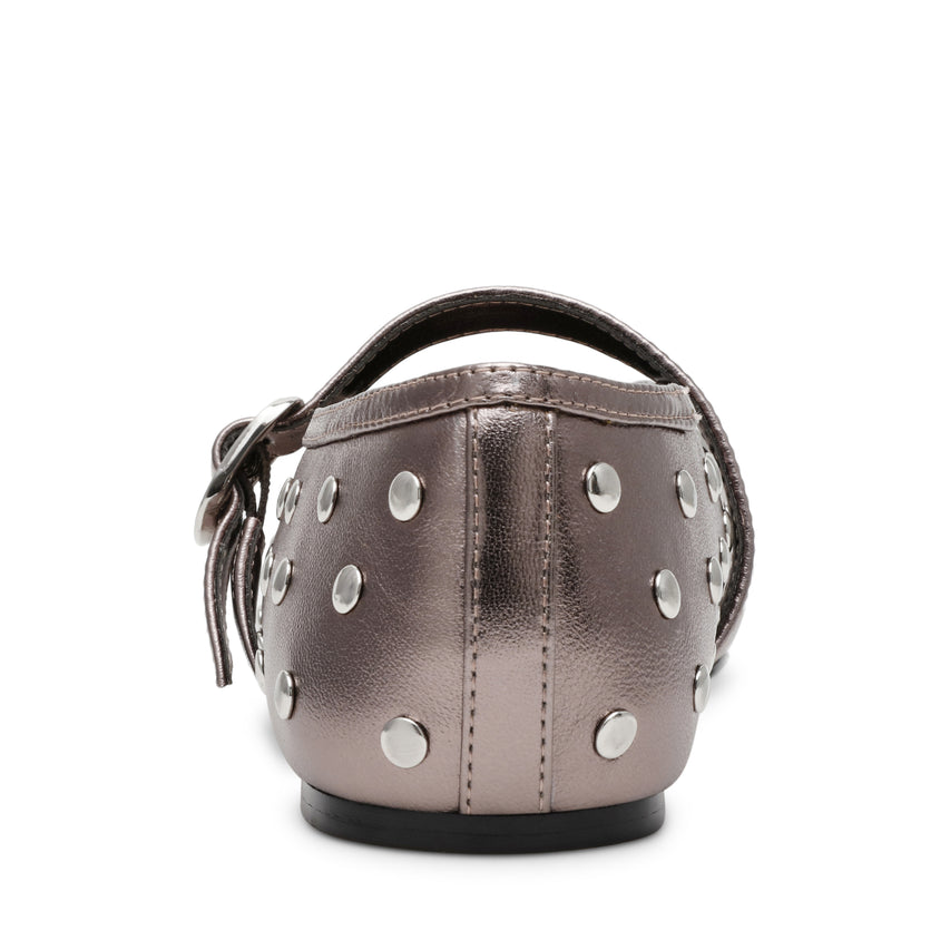 Archer Flat Shoe PEWTER LEA