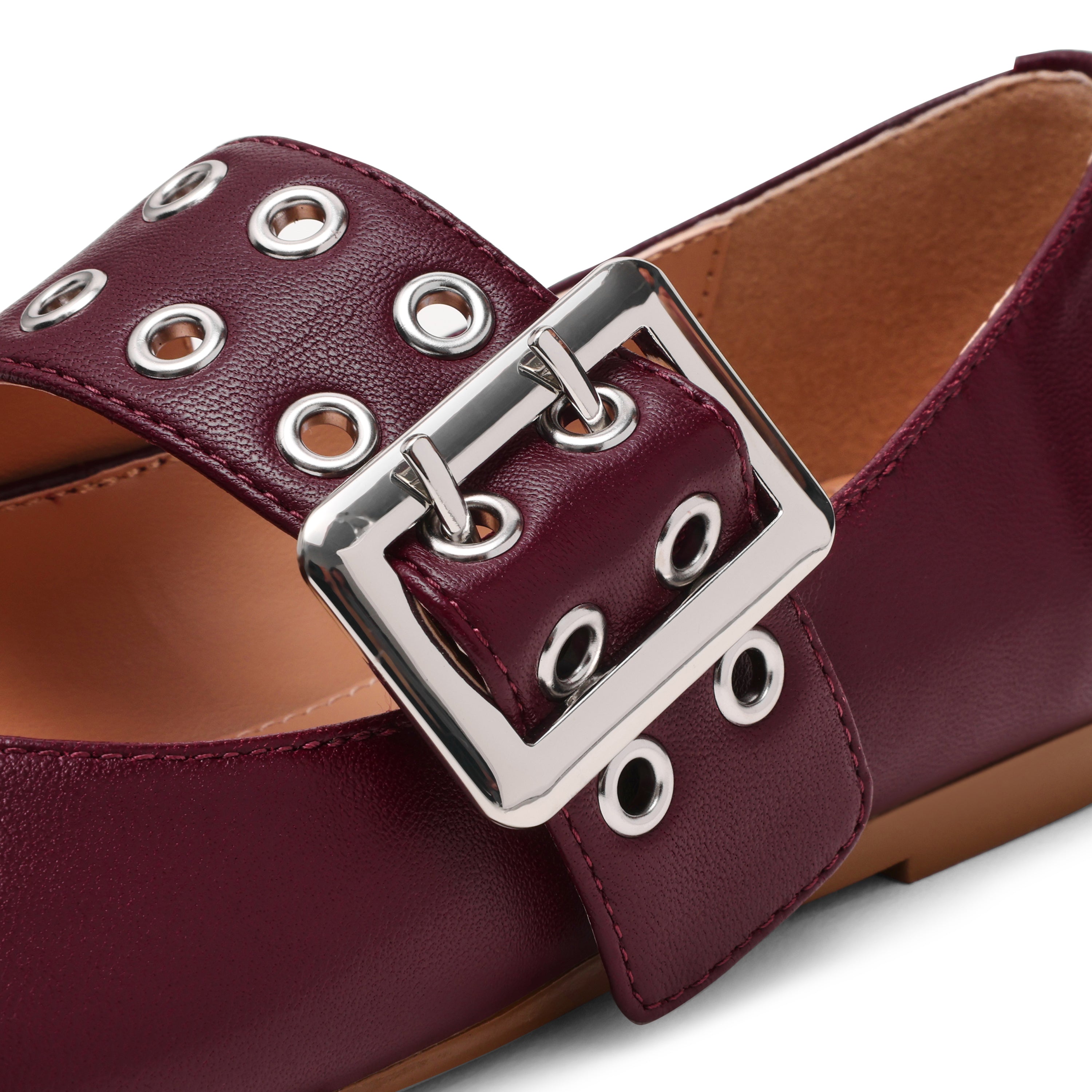 Atlantica Flat Shoe CHERRY LACQ LEATHER