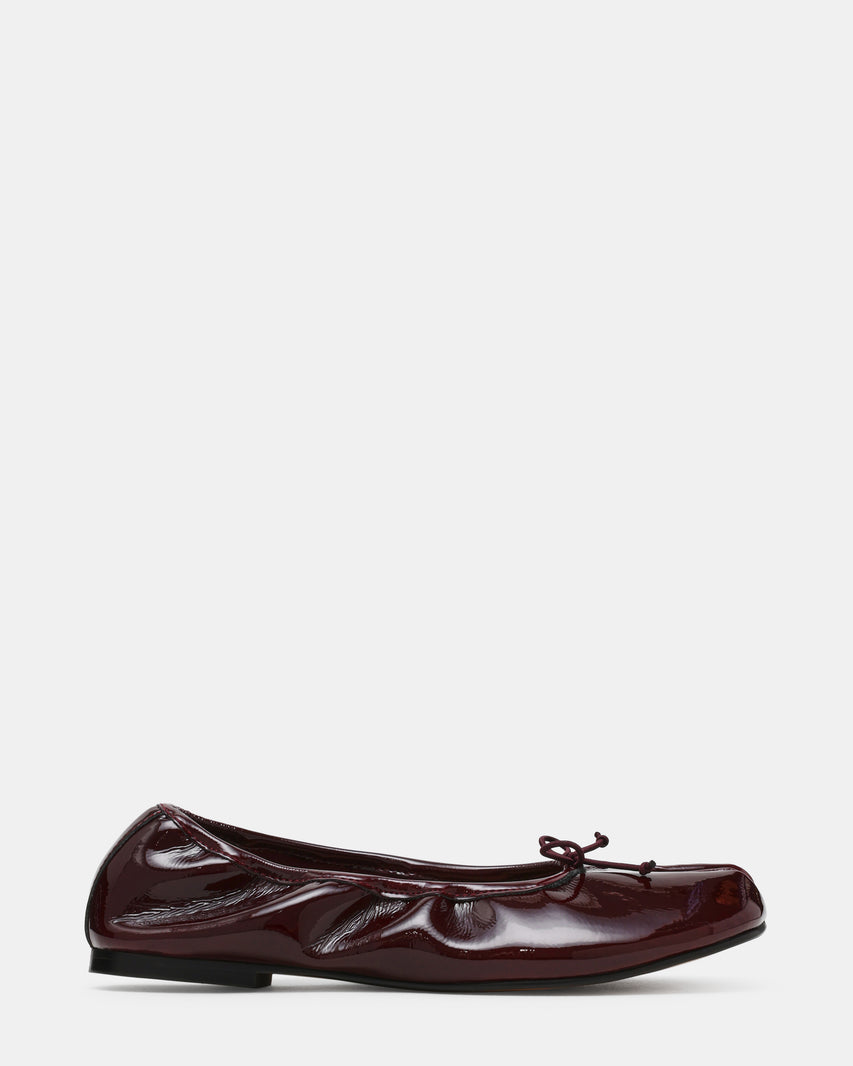 Carin Flat Shoe BURGUNDY PATENT - view 2