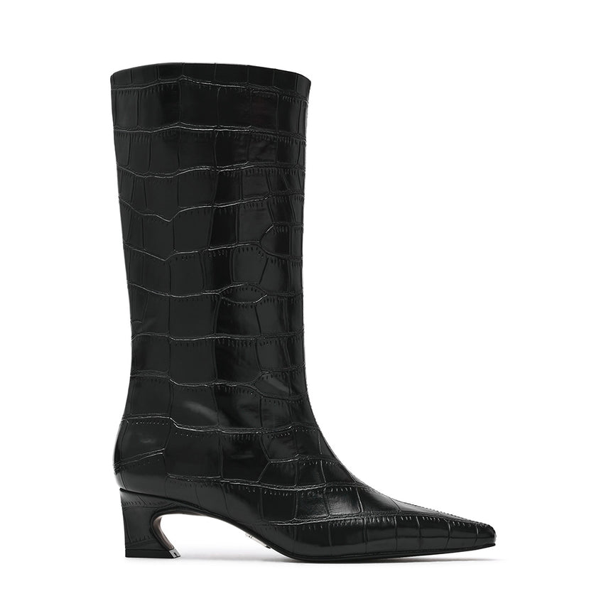 Carousel Bootie BLACK SNAKE