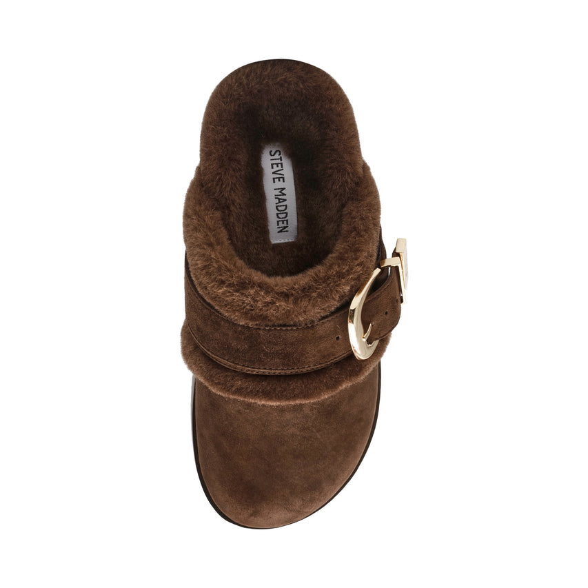 Cozy Up Mule BROWN SUEDE