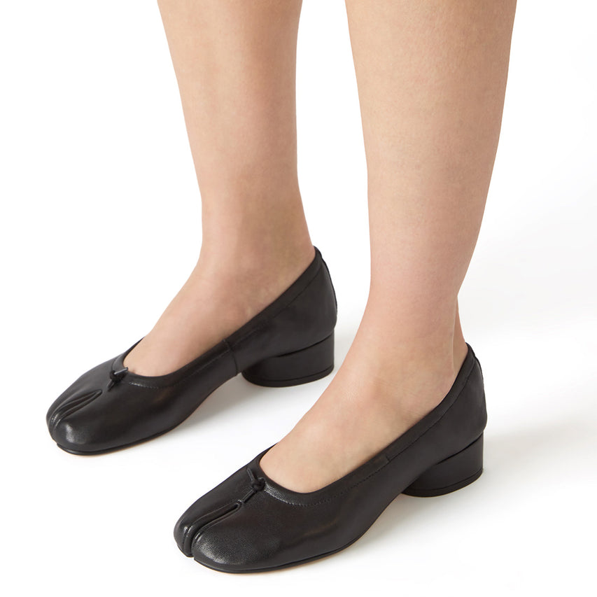 Cyra Flat Shoe BLACK LEATHER - view 6