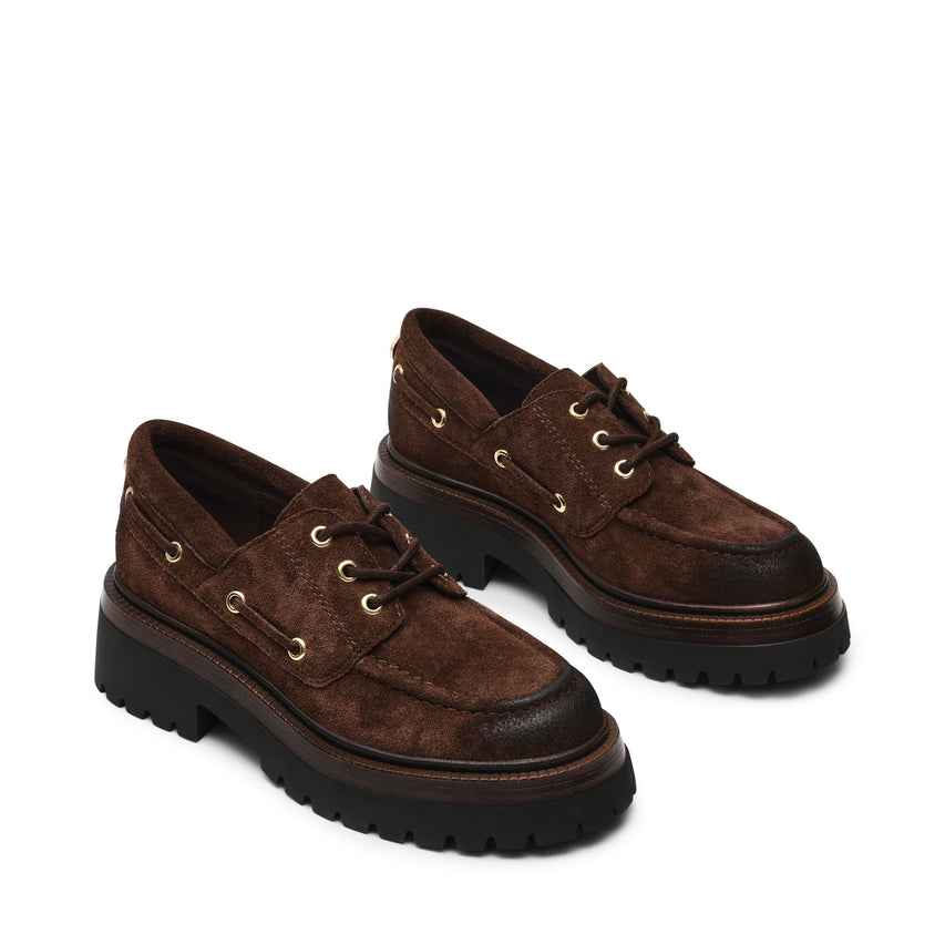 Detroit Flat Shoe BROWN SUED