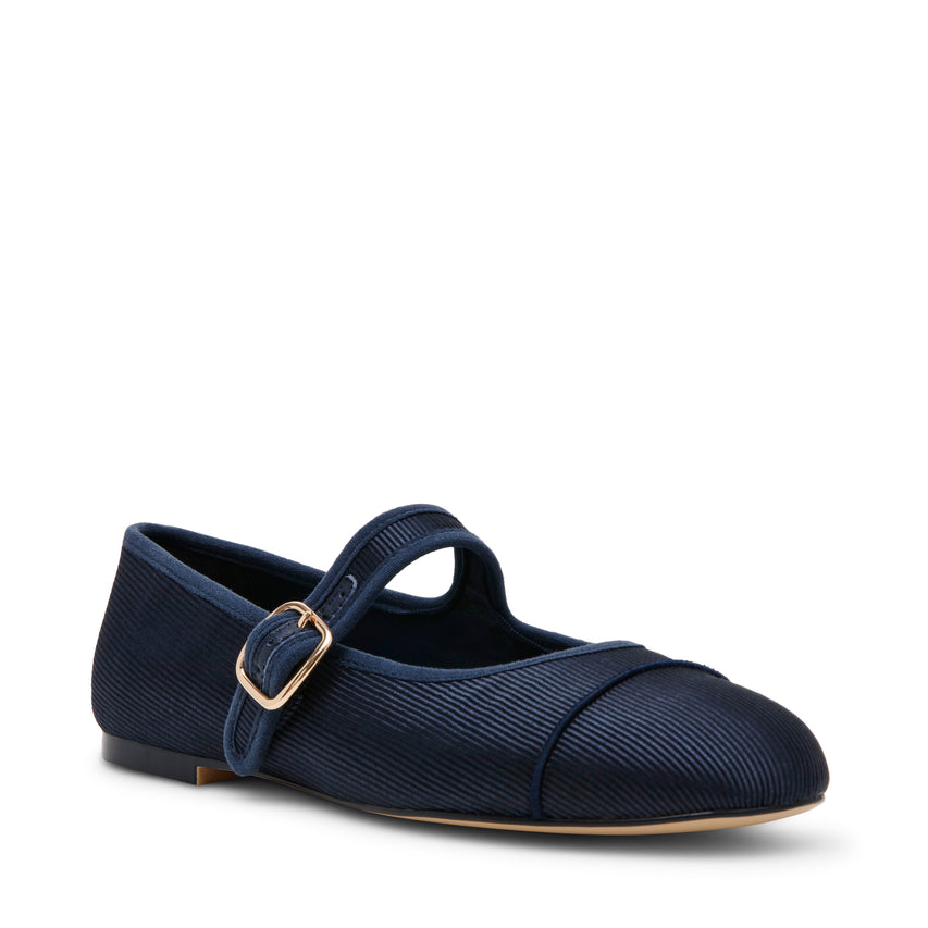 Dory Flat Shoe NAVY SATIN