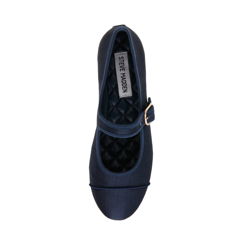Dory Flat Shoe NAVY SATIN