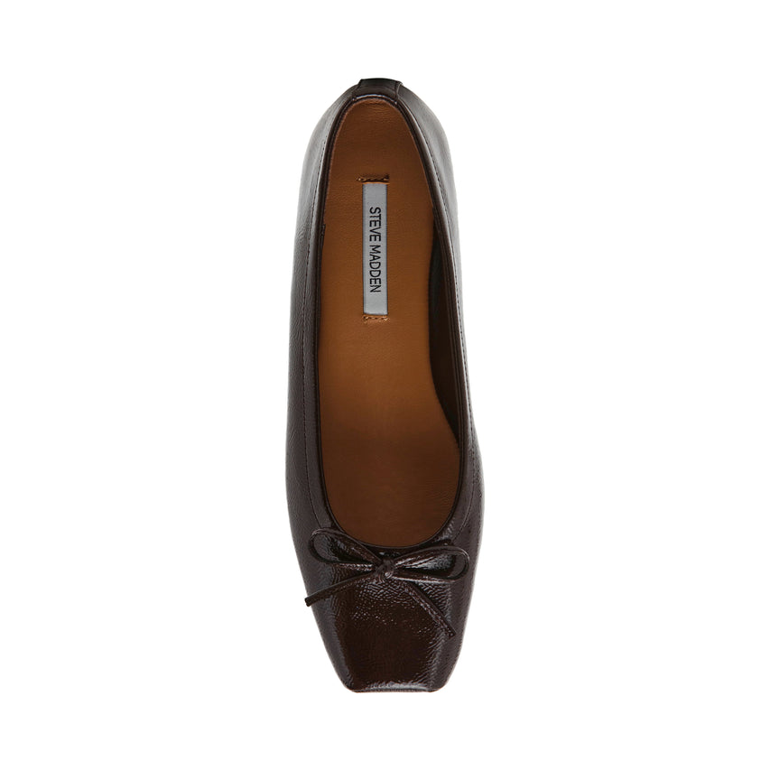 Eleve Flat Shoe BROWN PATENT - view 6