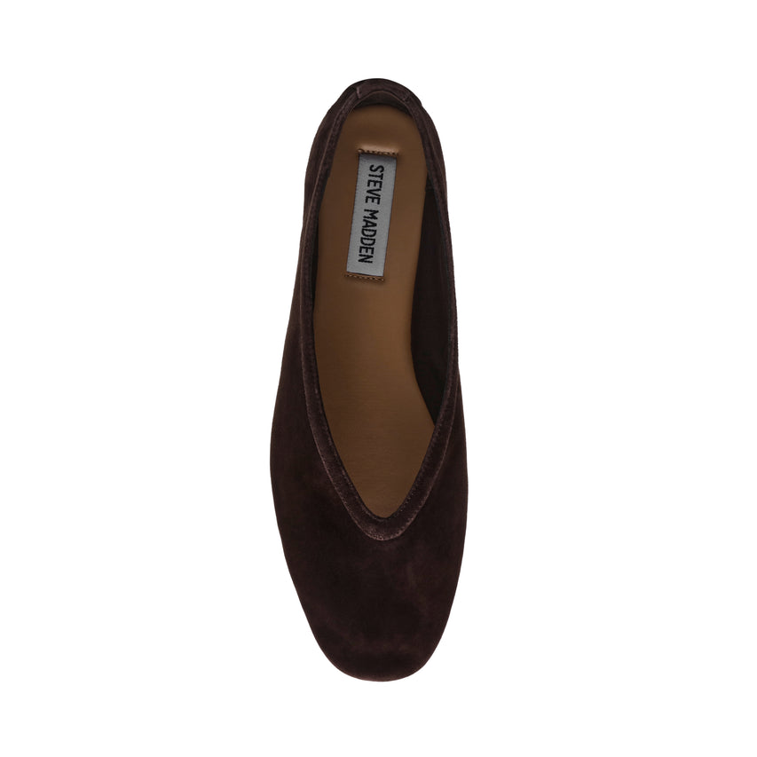 Leni Flat Shoe BROWN SUEDE