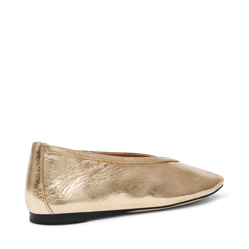 Leni Flat Shoe GOLD LEATHER