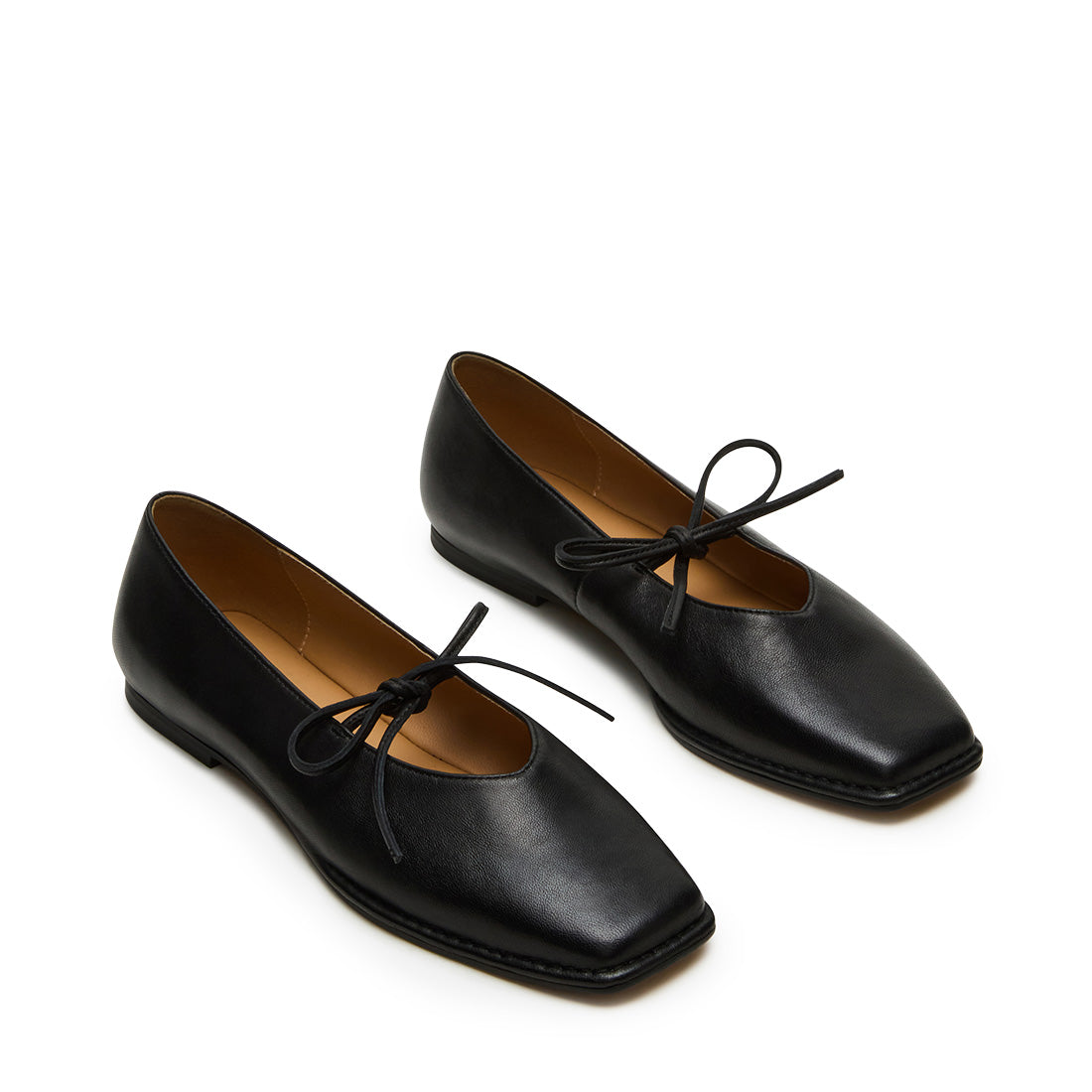 Lola Flat Shoe BLACK LEATHER - view 2