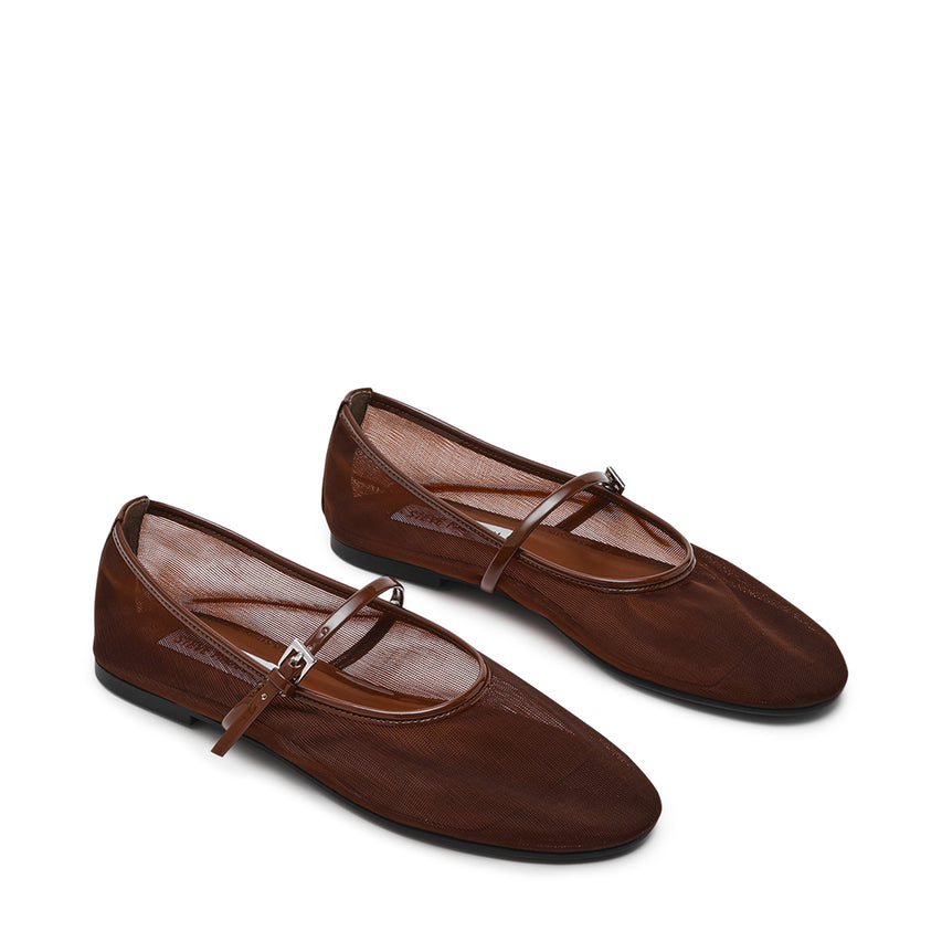 Mash Flat Shoe DK SEPIA BROWN