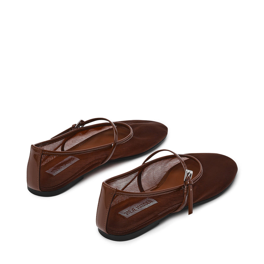 Mash Flat Shoe DK SEPIA BROWN