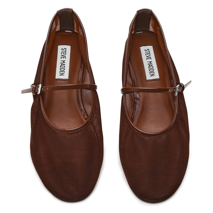 Mash Flat Shoe DK SEPIA BROWN