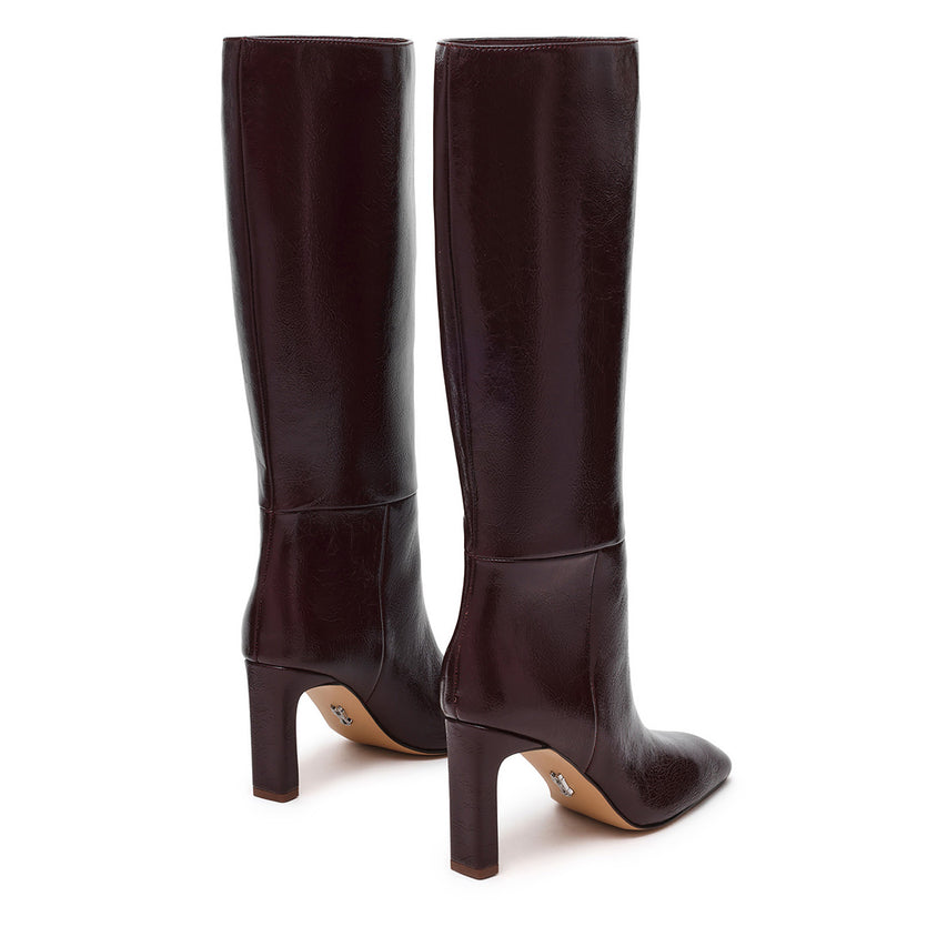 Max In Boot WINE CRINKLE PATENT - view 4