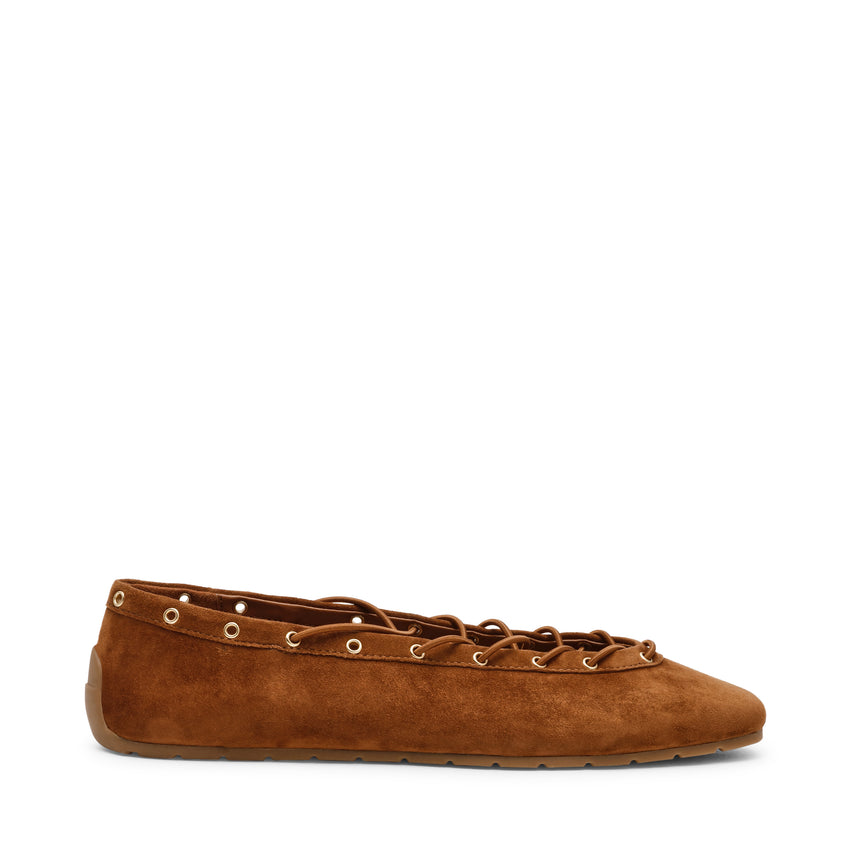 Pointe Flat Shoe CHESTNUT SUEDE