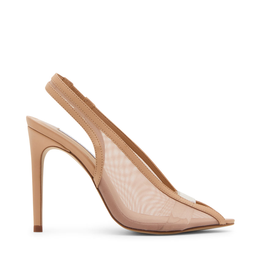 Sasha-Mesh Pump NATURAL LEATHER