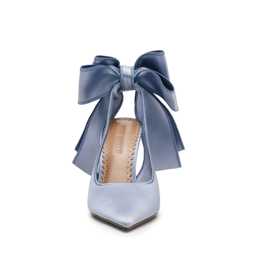 Teacup Pump BLUE SATIN
