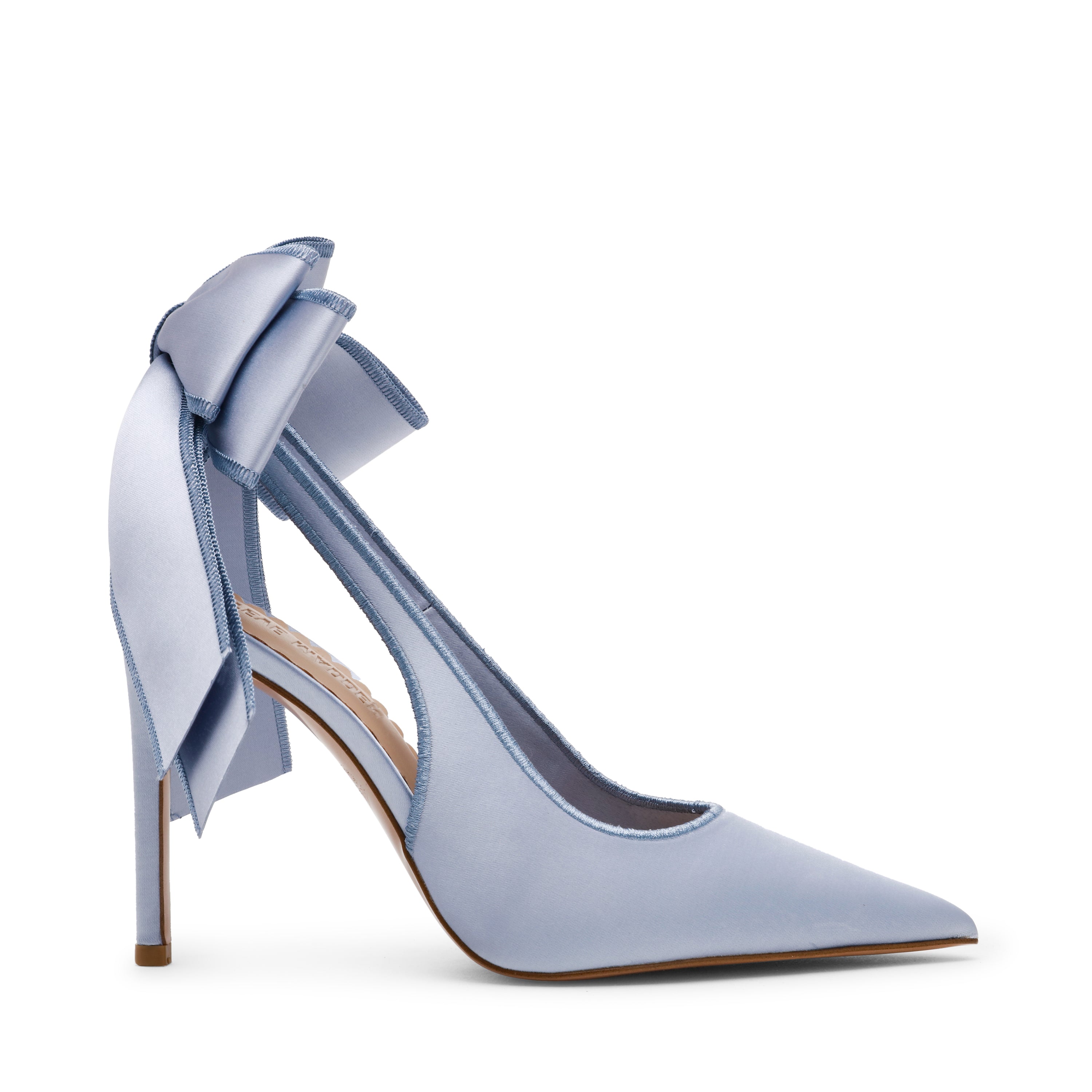 Teacup Pump BLUE SATIN