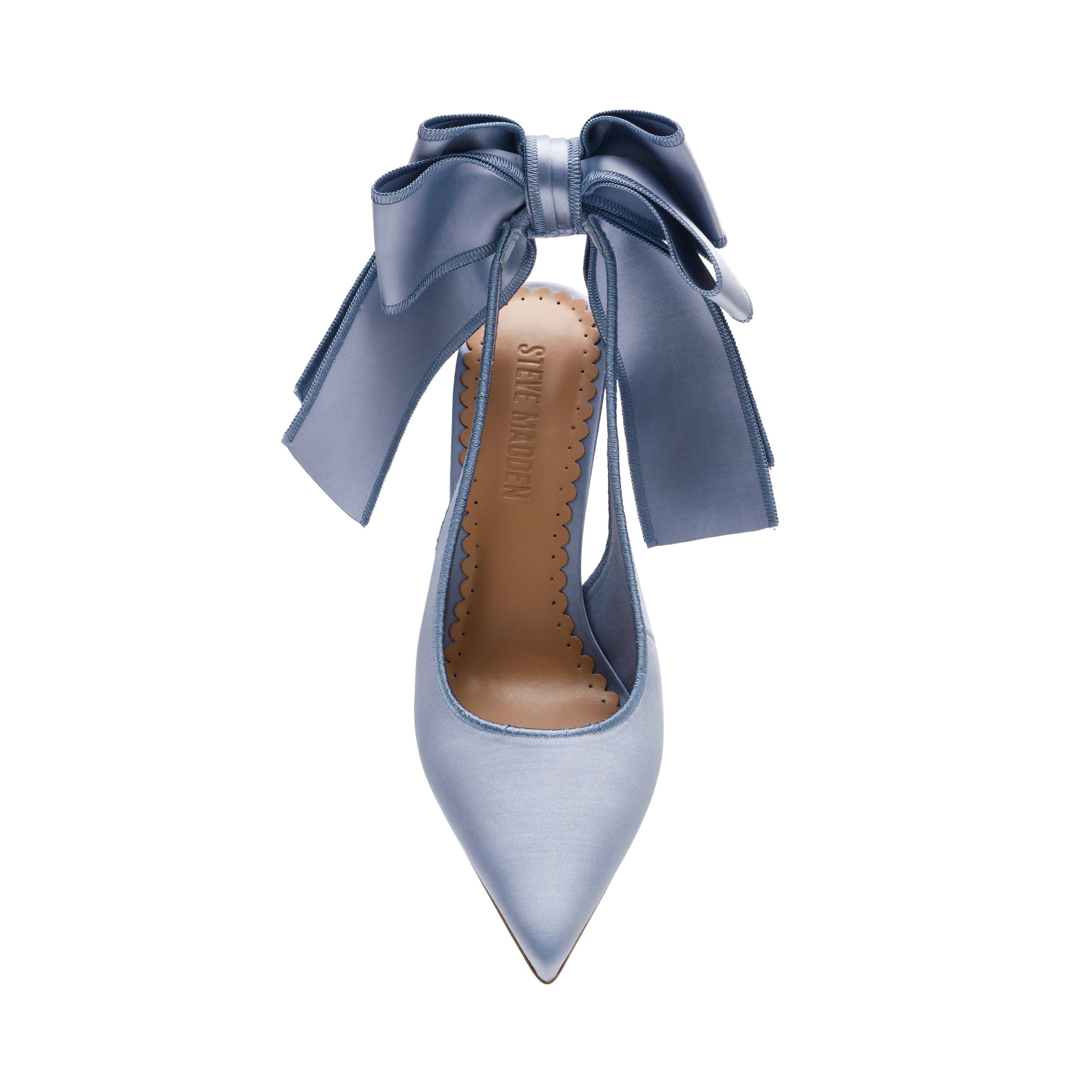 Teacup Pump BLUE SATIN