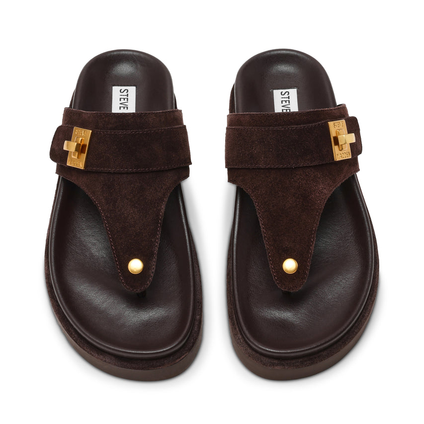 Tuned-IN Sandal CHOCOLATE BROWN SUEDE