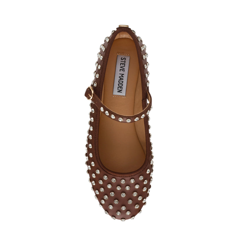 Vinetta-R Flat Shoe DK SEPIA BRN