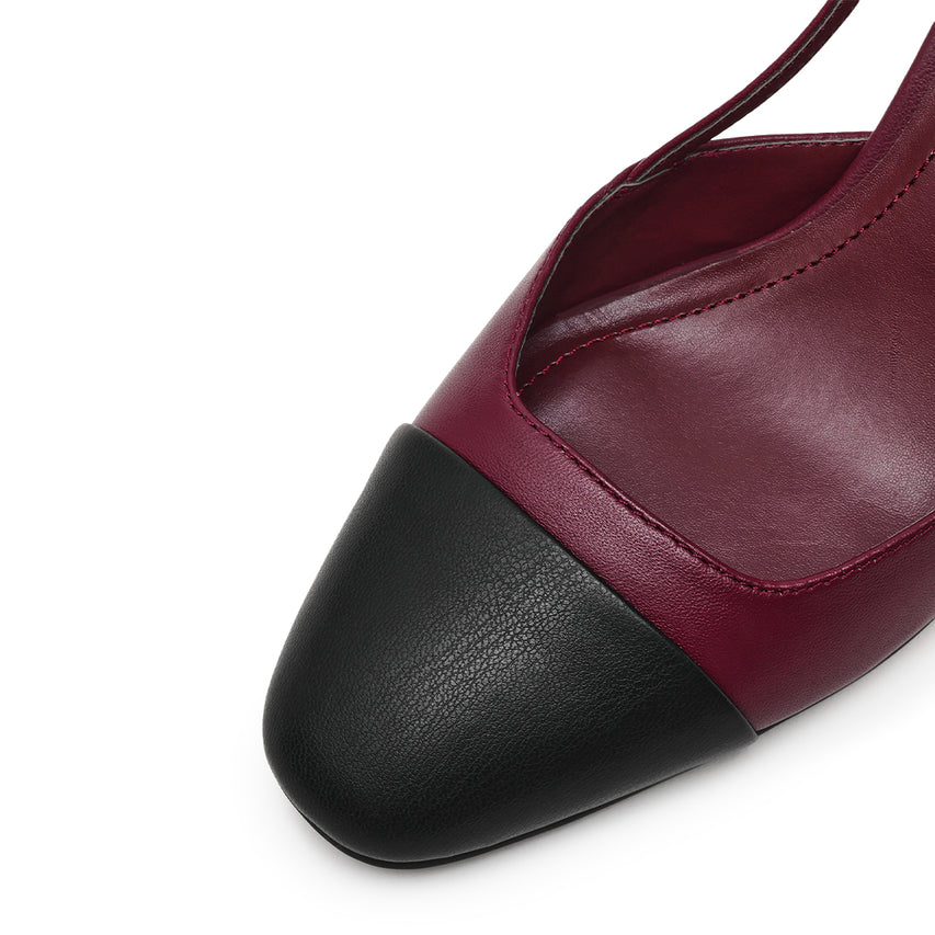 Zeina Pump BLACK CHERRY LACQ