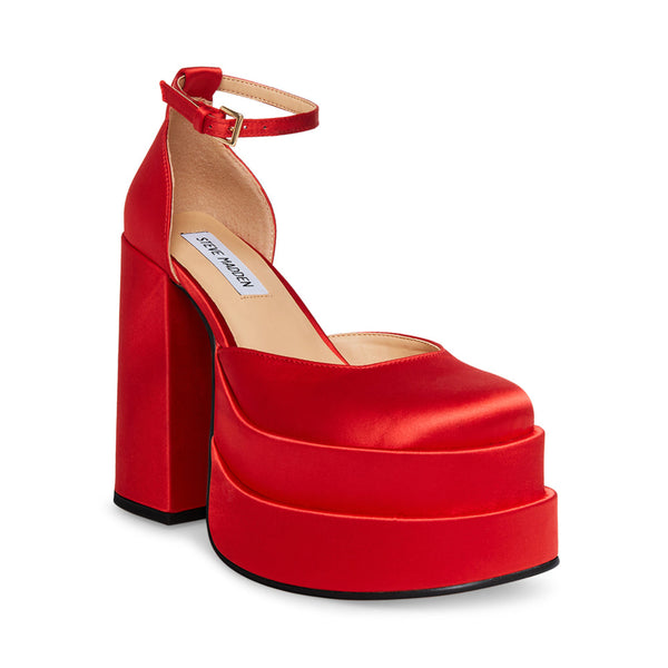 Charlize Sandal RED SATIN